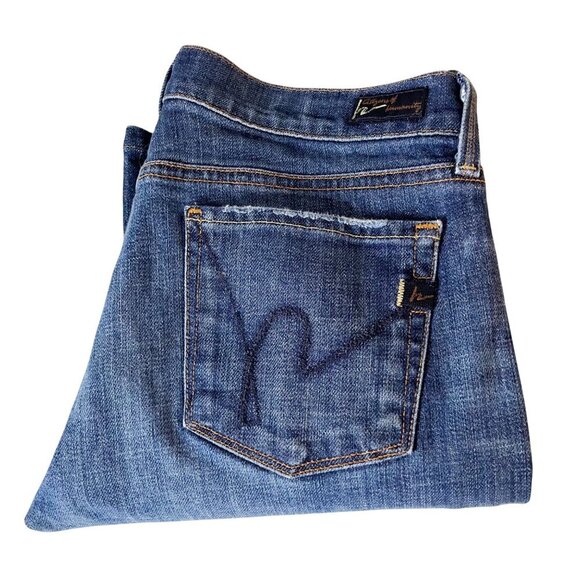 Citizens of Humanity Denim Jeans Women's 29 Kelly #001 Low Waist Boot Med Wash - Picture 1 of 7